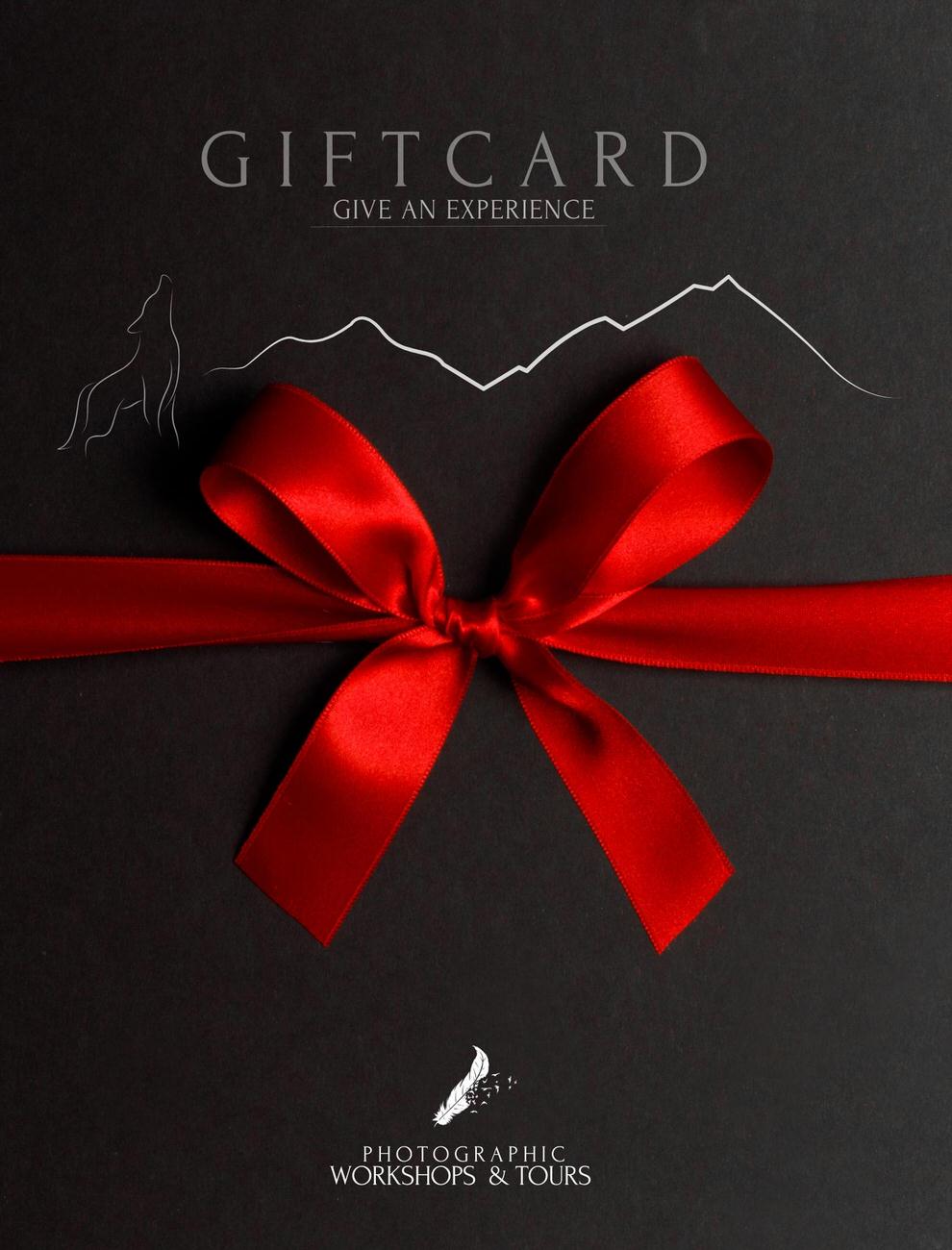 gift card photographic workshop and tour